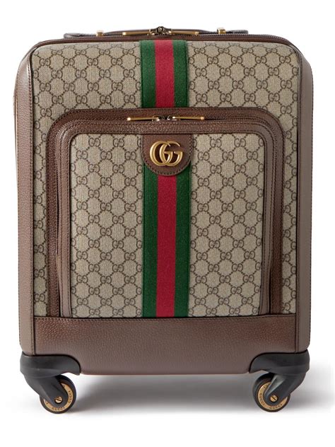 gucci canvas suitcase|Gucci large suitcase.